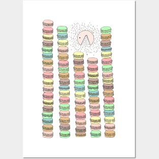 Macarons eater Posters and Art